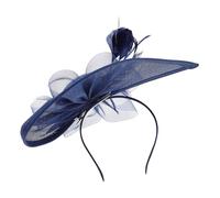Holibanna Cappello Fascinator in Rete Per Donna Mini Cappello A Cilindro Fascia Regolabile Per Chioma Accessorio Per Feste Del Tè Matrimoni E Costumi
