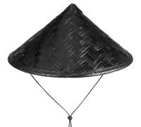 Holibanna Cappello samurai in bambù nero, accessorio cosplay per feste e spettacoli teatrali, design elegante e confortevole Colore Casuale