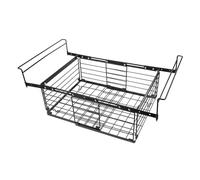 Holibanna Cestino Appendibile per Freezer Profondo Organizer Regolabile e Impilabile in Metallo Contenitore Resistente per Ripiani Frigo e Congelatore Facile da Pulire e Adattabile Diverse