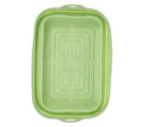 Holibanna Cestino in Silicone per Friggitrice Ad Aria Tappetino Riutilizzabile in Silicone per Friggitrice Ad Aria Pieghevole Manico per