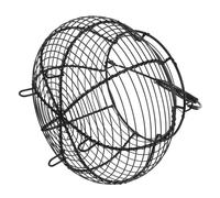 Holibanna Cestino Rotondo in Ferro Per Uova Con Supporto E Maniglia Per Riporre Frutta E Verdura Sul Piano Di Lavoro Della Cucina