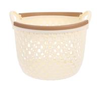 Holibanna Cesto Porta Oggetti in Pp Beige con Manico, Cestello