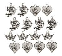 Holibanna Charms A Forma Di Per Creazioni Di Gioielli Fai Da Te Pendenti Per Collane E Braccialetti Decorazioni Artigianali Con Angeli Cupido E Cuore