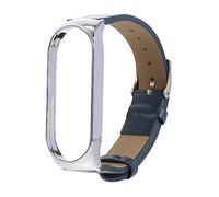 Holibanna Cinturino per Smartwatch Pelle Blu e Compatibile con Mi Band Accessorio Unisex Design Elegante e Resistente Facile Installazione Morbido e Confortevole per Ogni