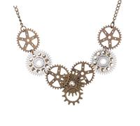 Holibanna Ciondolo Steam Gear Collana Creativa Accessori Per Collo Gioielli Eleganti Donna Stile Steampunk Per Feste Compleanni e Occasioni Speciali