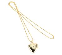 Holibanna Collana Medaglione A Forma Di Cuore Vintage Per Donna Adolescente Orologio Meccanico in Lega Dorata Catena Girocollo Piccolo Gioielli