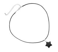 Holibanna collana pentagramma gioielli per il collo Collana per ragazze adolescenti collane per ragazze collana di stelle Collana alla moda collane di stelle Collana delle ragazze pu Nero
