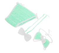 Holibanna Completo Costume Ragazzo Ragazza Bambina in Crochet con Bikini e Copricostume Estivo per Servizio Fotografico Materiale e Delicato Outfit Fotografico Spiaggia per Neonate