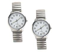 Holibanna Confezione Da 2 Orologi Al Quarzo Con Numeri Grandi E Luce Notturna Per Anziani Genitori Uomini E Donne