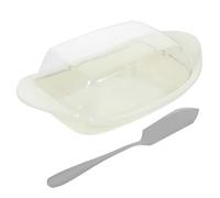 Holibanna Contenitore Portaburro Trasparente con Coperchio Capacità Multiuso per Burro Formaggi e Dessert Conservazione Frigorifero Plastica Facile da Pulire