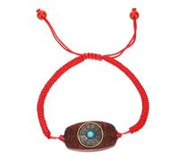 Holibanna Corda Braccialetto in palissandro braccialetti di filo braccialetto rosso braccialetto nodo braccialetto intrecciato regolabile Bracciali da uomo Bracciale per uomini Sandalo