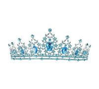 Holibanna Corona da Sposa Barocca con Luminosi Accessorio Capelli Leggero e Confortevole per Matrimoni Feste Cosplay e Cerimonie Copricapo Regale Vintage per Donne