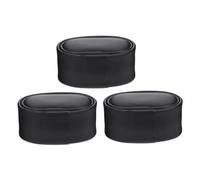 Holibanna Cuscini Portagioie per Orologi e Braccialetti in Pelle Pu Nera, Supporto Espositore Morbido e Resistente per Vetrine e Collezionisti, Set da 3 Pezzi per Negozi e Musei