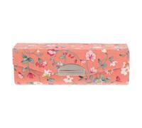 Holibanna Custodia per Rossetto Ricamata con Motivo Floreale Retro, Portatile Broccato con Specchio Interno, Elegante Organizer per Borsa da Trucco