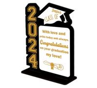 Holibanna Decorazione da Tavolo per Feste di Laurea 2024 Decorazione da Pranzo Targhe Decorative per La Laurea Forniture per Feste Coperto Centrotavola Decorazioni per Feste di