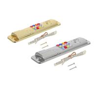 Holibanna Decorazione Mezuzah in Metallo con Pergamena Set da 2 Pezzi retrò Religioso per Ingresso e Casa Mezuzah Sacra per Cattolici e Giudei