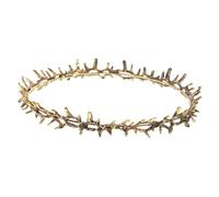Holibanna di spine Accessorio per costumi per adulti del re per gli uomini fascia della statua della libertà re per gli uomini tiara corone Metallo Golden