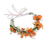 Holibanna diadema matrimonio ghirlanda di di fiori corone per le donne Cerchietti di fiori floreale artificiale decorazioni floreali per feste nastro di organza