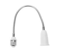 Holibanna E27 Prolunga Portalampada Flessibile Tubo Resistente Adattatore E27 Per Lampadine Base Della Lampada Per Progetti Di Illuminazione Da Te Estensione Per Lampade Da Interni Lunghezza 395mm