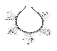 Holibanna Fascia per Capelli Cristalli Finti Design Moderno e Versatile Adatta per Feste Compleanni e Cosplay Dettagli Delicati e Decorazione Floreale che Aggiungono un Tocco di Eleganza