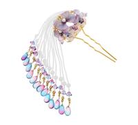 Holibanna Fermagli Per Capelli Francesi Pendenti Stile Cinese Hanfu Forcine Lunghe Con Motivi Farfalla e Fiori Per Chignon Elegante