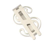 Holibanna Fermasoldi in Acciaio Inossidabile Simbolo Dollaro, Clip Portabanconote Compatto e Leggero, Porta Carte Multiuso Per Ufficio e Quotidiano, Clip Di Fissaggio Stabile e Versatile