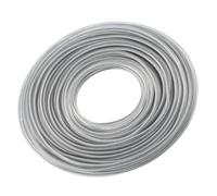 Holibanna Filo Decespugliatore in Filo d'Acciaio Argento, 10 M | Prato e Giardino, Robusto e Resistente All'usura, Accessorio per Tagliaerba