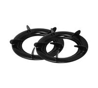 Holibanna Fornello a Gas Anello Wok Per Fornelli a Gas Anelli Di Supporto Wok Griglia Per Piano Cottura Cremagliera Di Supporto Della Stufa Rack Per Vaso Nero Acciaio Inossidabile