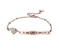 Holibanna lettering polso chian braccialetti dell'amicizia gioielli delicati per le donne bracciali d'oro per le donne novità tinta biondo Braccialetto di moda bracciale da donna Golden