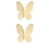 Holibanna Maniglia per Mobili in Ottone Dorato a Forma di Farfalla, Pratica e Decorativa, per Cassettiere e Scarpiere Design Creativo e Delicato