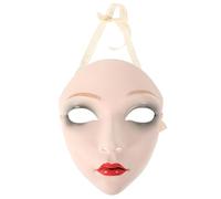 Holibanna Maschera Cosplay in Plastica Bianca Design a Tutto Volto, Materiale Confortevole, Accessorio Hanfu per Feste ed Eventi Stile Antico Cinese
