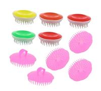 Holibanna Massaggiante Per Cuoio Capelluto in Silicone Set 10 Pezzi Morbida e Rigida Massaggiatore Per Shampoo Pulizia Forfora Per Uso Domestico e Viaggi
