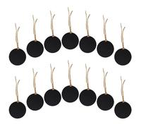 Holibanna Mini Etichette Rotonde per Lavagna Bifacciali da Appendere Set da 20 Pezzi con Corda Resistente Lavagnette Cancellabili per Buffet Matrimoni e Segnaposto Design Salvaspazio