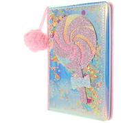 Holibanna Notebook con Copertina in PU Morbida e Cartone Animato Diario Fluffy Lollipop per Ragazze Quaderno Soffice per Scrivere Poesie e Appunti per Scuola e Ufficio