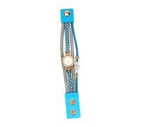 Holibanna Orologio Da Polso Donna Con Cinturino Intrecciato Blu e Cristalli Orologio Al Quarzo Elegante e Resistente Regalo Moda Per Donne