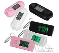 Holibanna Orologio Da Tasca Digitale Portachiavi 6 Pezzi Moschettone, Schermo Lcd Luminoso, Mini Orologi Da Tasca Portatili Per Studenti, Infermieri, Ragazzo Ragazza, Esami e Studio