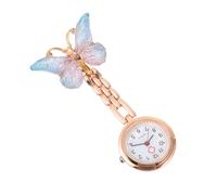 Holibanna Orologio Da Tasca Per Con Design Farfalla Orologio Clip Stile Cartoon Quarzo Preciso Per Studenti e Professionisti Della Salute