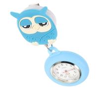 Holibanna Orologio Da Tasca Per Infermiera in Silicone Azzurro Design A Gufo Orologio Estensibile Da Infermiera Unisex