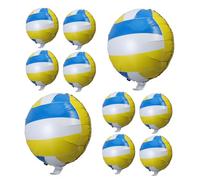 Holibanna Palloncini e Visivamente da Pallavolo in Pellicola di Alluminio 10 da 18 Pollici Decorazioni per Compleanno Addobbi Portatili per Festa Estiva e Feste a Tema Spiaggia