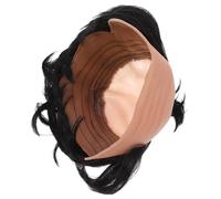 Holibanna Parrucca Calva da Cavaliere Samurai in Vinile Inodore per Cosplay e Feste in Maschera Accessorio Divertente per Giochi di Ruolo e Decorazioni Party Confezione 1 Pezzo