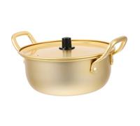 Holibanna Pentola Ramen Koreana Alluminio Doppia Maniglia Riscaldamento Rapido per Noodles Zuppe Stufati Liscio Adatta Cucina Casa e Professionale