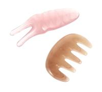 Holibanna Pettine Raschiante in Forchetta Per Agopuntura Pettine Per Viso e Testa Strumento Multifunzionale Per Stimolazione e Alleviamento Dello Stress