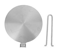 Holibanna Piastra Diffusore Calore per a Induzione 20Cm in Acciaio Inossidabile Adattatore per in Metallo Rimozione Facile Maniglia Rimovibile