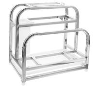 Holibanna Porta Bacchette e Taglierini Acciaio Inox Organizer da Cucina Multifunzione con Supporto per Taglieri Spazio Salvaspazio per Utensili come Cucchiai e Pelapatate Design Compatto e
