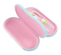 Holibanna Porta Lenti Contatto in Floccato e Pu Custodia Resistente e Portatile Per Occhiali Da Esterno Chiusura Sicura e Specchio Integrato Per Articoli Da Viaggio