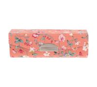 Holibanna Porta Rossetto da Donna Floreale Retrò Broccato con Specchio Interno Custodia Compatta con Chiusura a Bottone per Borsa Astuccio Porta Rossetto Piccolo e Portatile per Viaggi e