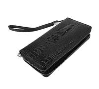 Holibanna Portafogli Uomo Stampa Coccodrillo Borsello Capacità Portamonete in Pu Cerniera Robusta Adatto Per Carte E Piccoli Oggetti