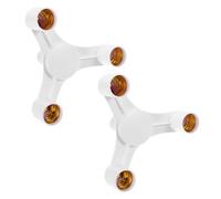 Holibanna Portalampada Di Conversione E27 a 3 Teste Adattatore Per Lampada Per Uso Installazione Semplice Compatibile Led e Luci a Risparmio Energetico Set Da 2 Pezzi