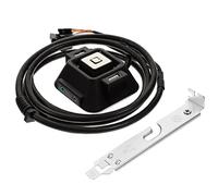 Holibanna Pulsante Accensione Esterno per Computer Desktop 2 Porte USB Interruttore Atx per Madre Accessori per Appassionati Computer Alimentazione Nero