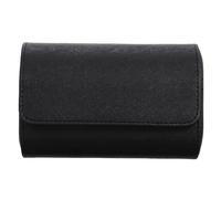 Holibanna Rotolo scatola porta orologi valigia valigie portagioia box orologi cofanetto portagioie separare vano custodia orologi cassa dell'orologio portatile custodia per orologi pu Black
